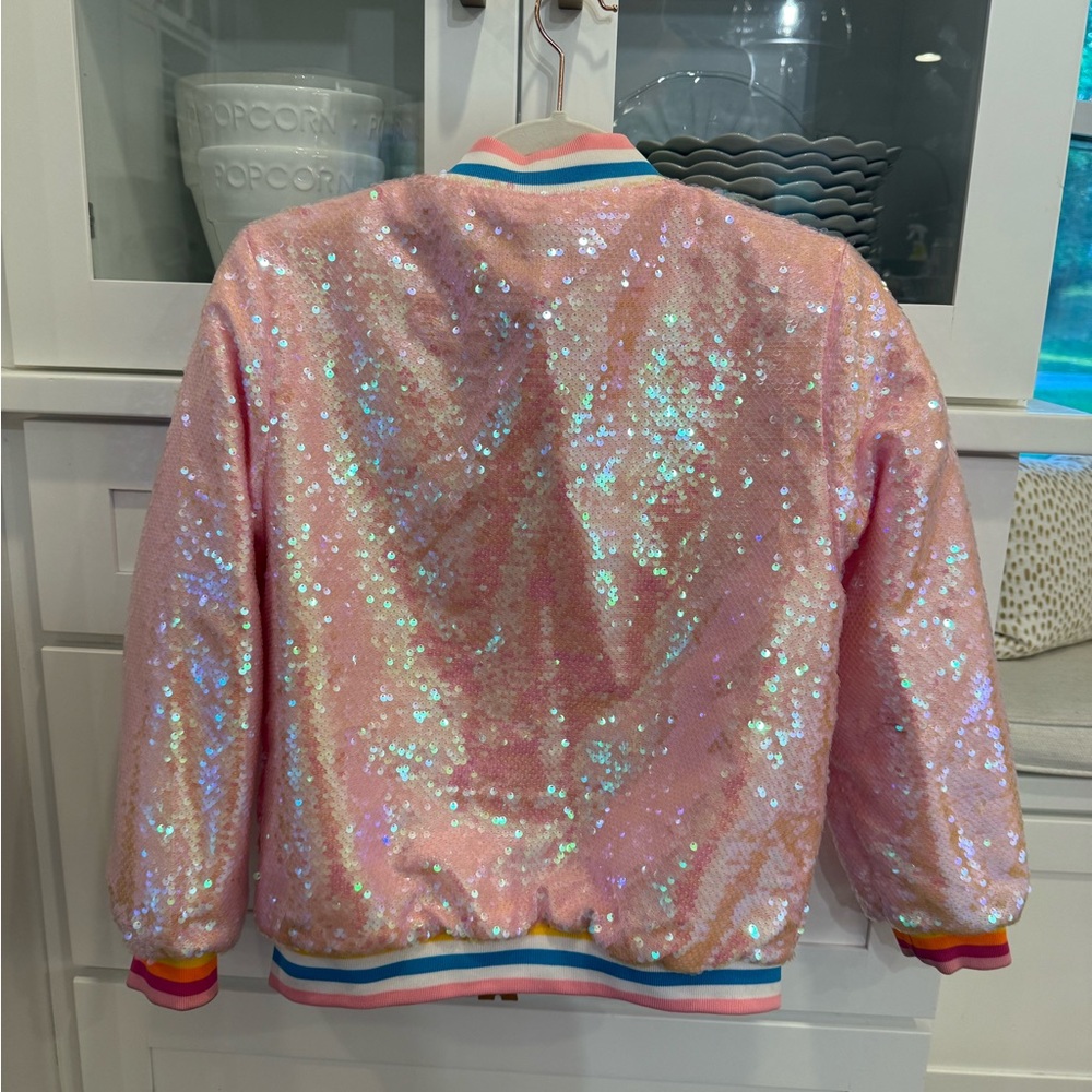 Lola + The Boys Pink Sequin Jacket